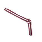 Premium White Striped Belts - Single Wrap - 1.75" Width