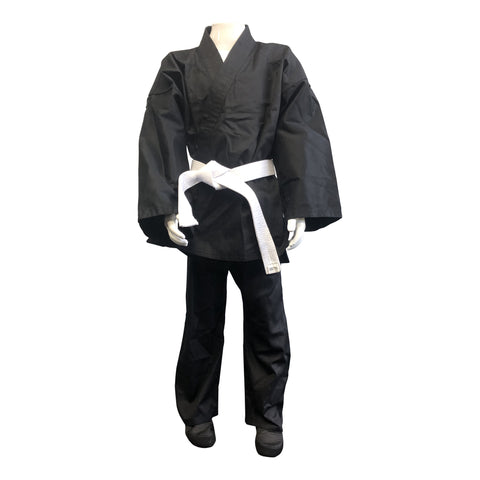 Joiner Martial Arts Black Uniform Set (Front and back logo)